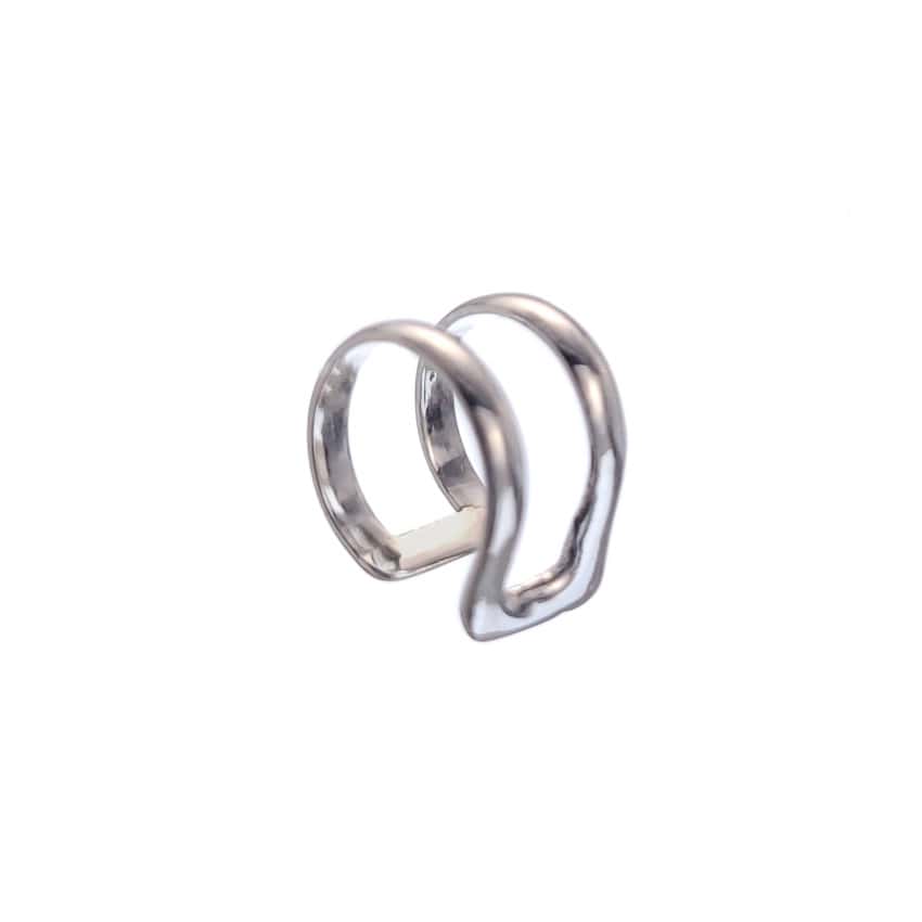 Pendientes de plata – cilindro hueco clips de oreja (ear cuff) (1)