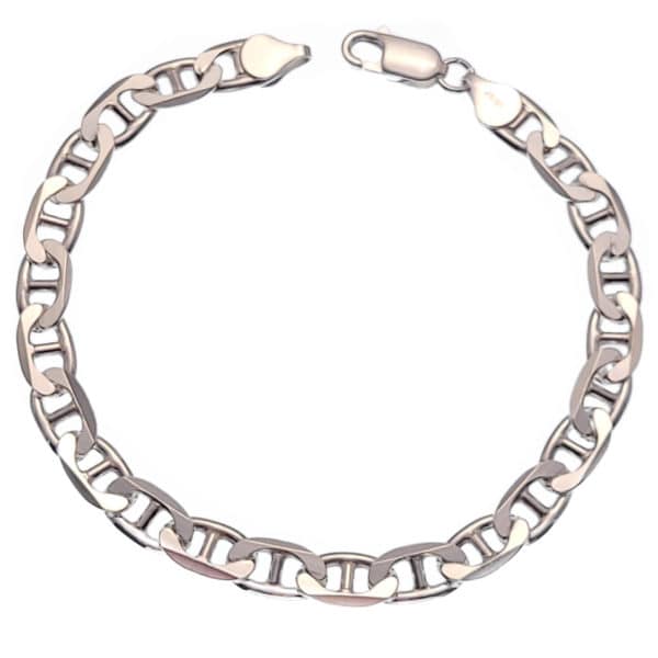 Pulsera de 21 cms. de eslabones gucci en plata 925 (2)