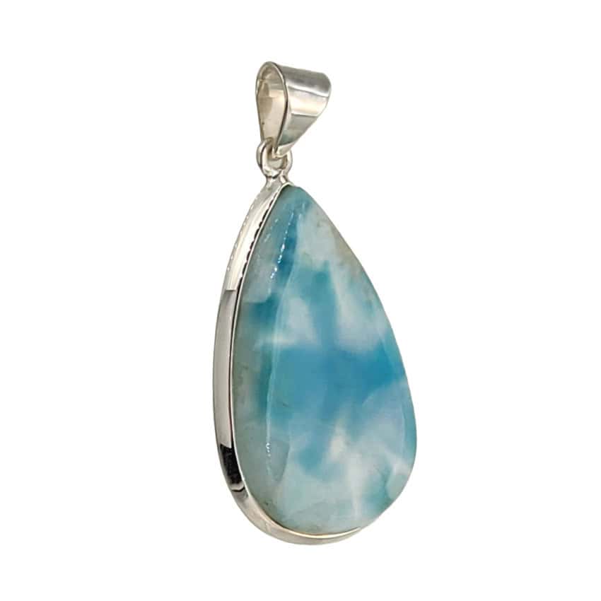 colgante lágrima de larimar de 47 x 23 mm (2)