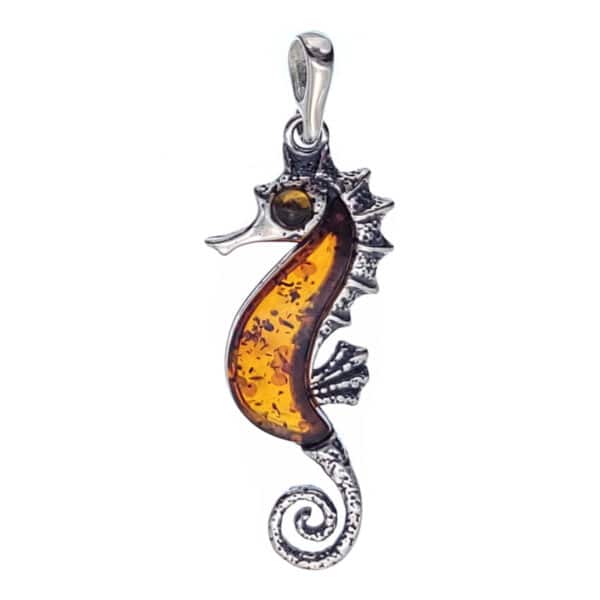 Colgante caballito de mar en plata (5)