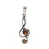 Colgante de 33 mm. clave de sol de ámbar (1)