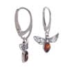 pendientes abeja de ámbar y plata (3)