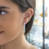 pendientes de cadena de plata modelo barbada