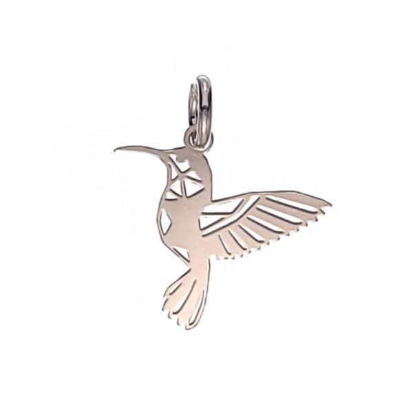 colgante colibrí de plata de 24 mm (1)