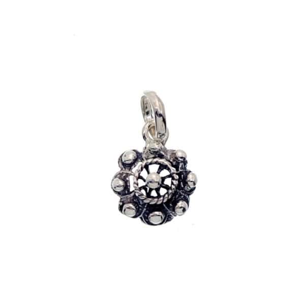 Colgante mini Botón Charro de Salamanca de 11 mm. en plata (5)