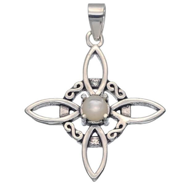 Colgante nudo de bruja de nácar y plata de 53×40 mm (2)
