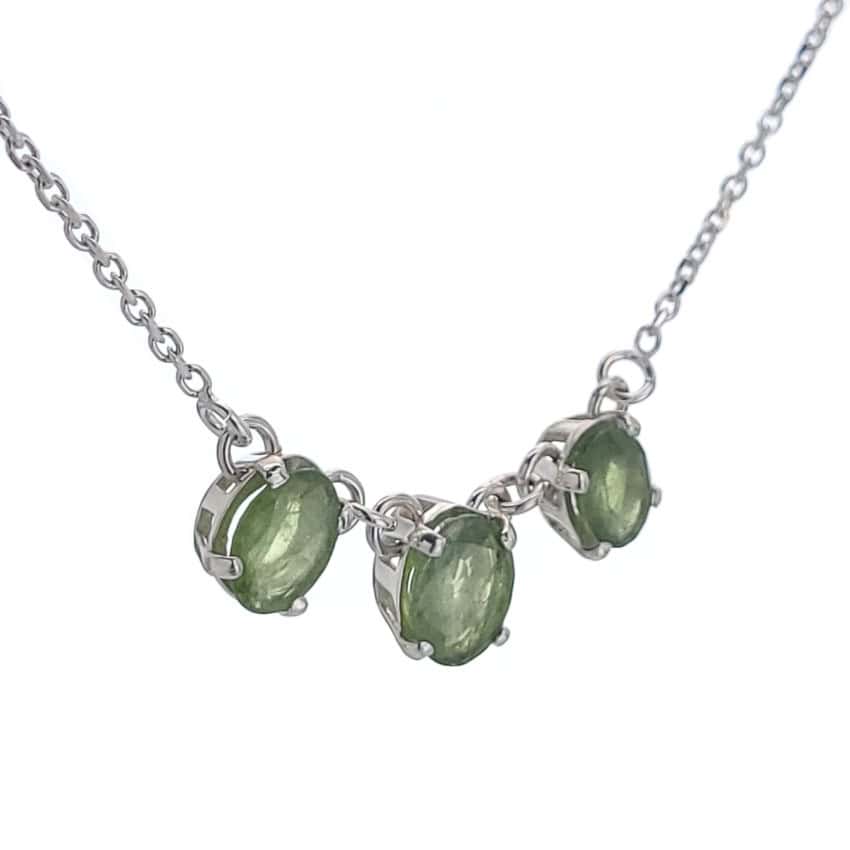 gargantilla peridoto plata