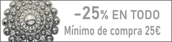 -25% en TODO a partir de 25 € de compra