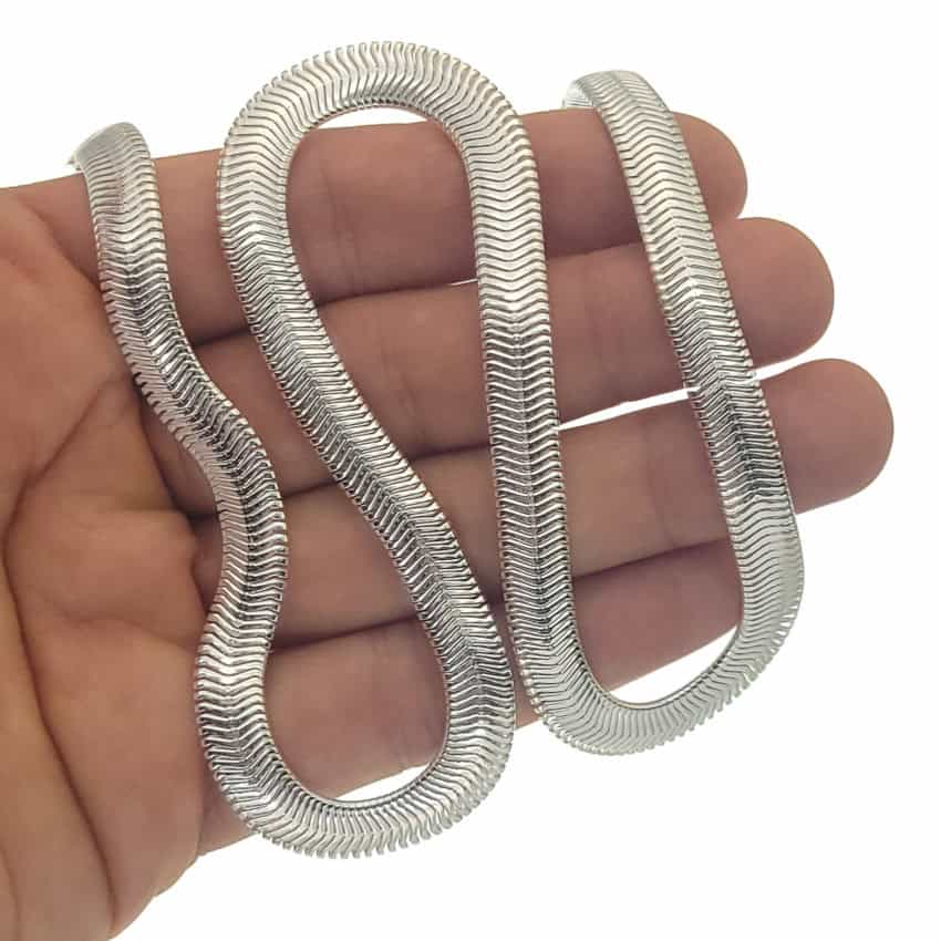 Cadena serpiente de 7,8 mm de ancho a 45 cms + cad. extensión (1)