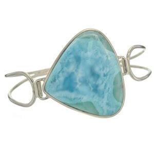 Pulsera con larimar de República Dominicana en plata 925