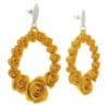 Pendientes flores color oro (1)
