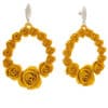 Pendientes flores color oro (2)