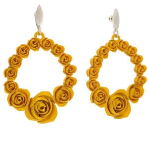 Pendientes flores color oro Pendientes flores color oro