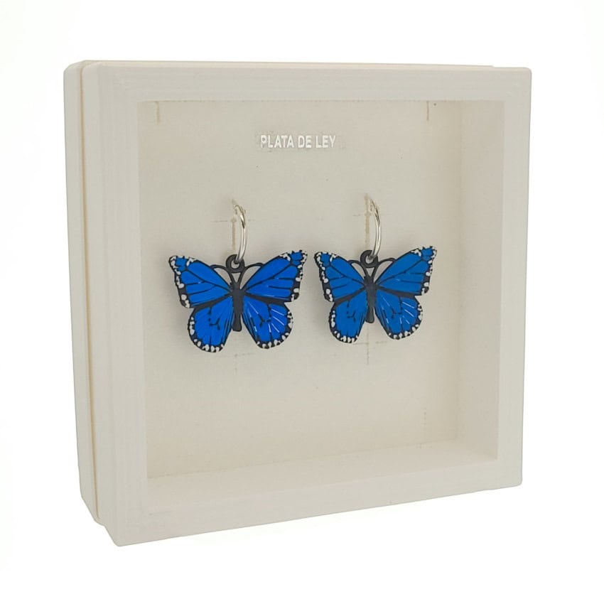 pendientes mariposa azul pendientes mariposa azul