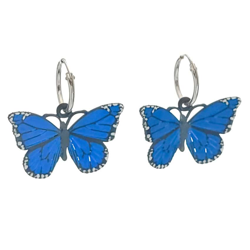 pendientes mariposa azul pendientes mariposa azul