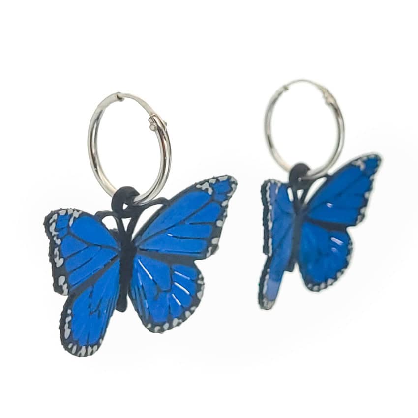 pendientes mariposa azul pendientes mariposa azul