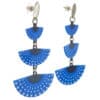 Pendientes tres abanicos azules (1)