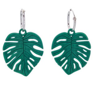 Pendientes hoja de Monstera - Costilla de Adám Pendientes hoja de Monstera - Costilla de Adám