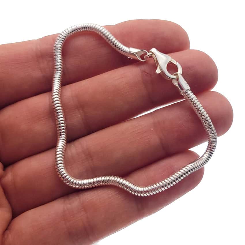 Pulsera cola de topo gruesa de 3 mm. y 19 cms. de largo (1)