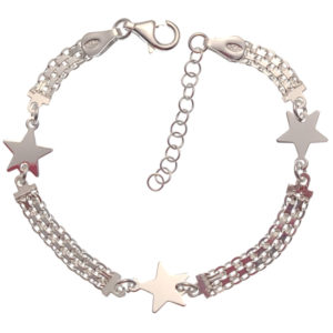 Pulsera estrellas con cadena Bismark Pulsera estrellas con cadena Bismark