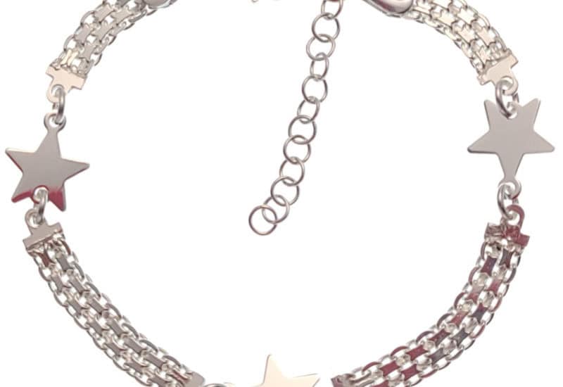 Pulsera estrellas con cadena Bismark