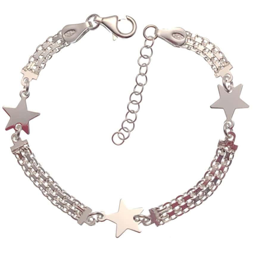 Pulsera estrellas con cadena Bismark (2) Pulsera estrellas con cadena Bismark (2)