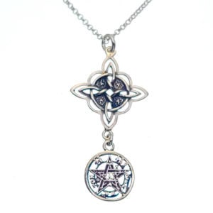 Gargantilla doble protección Tetragramatón y Nudo de Bruja Gargantilla doble protección Tetragramatón y Nudo de Bruja