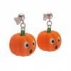 Pendientes Halloween calabaza sorprendida – cierre de plata (2)