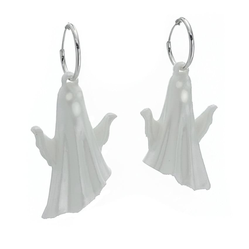 Pendientes Halloween fantasma de sábana blanca (1) Pendientes Halloween fantasma de sábana blanca (1)