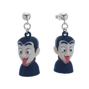 Pendientes Halloween vampiro con cierre de plata 925. Pendientes Halloween vampiro con cierre de plata 925.