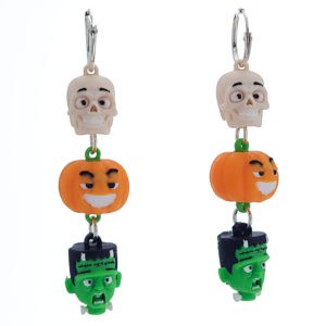 Pendientes trío de criaturas Halloween - cierre plata Pendientes trío de criaturas Halloween - cierre plata