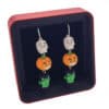 Pendientes trío de criaturas Halloween – cierre plata (4)