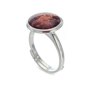 Anillo adaptable círculo de ámbar Anillo adaptable círculo de ámbar