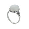 Anillo de plata con piedra luna de 14×10 mm (1)