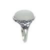 Anillo de plata con piedra luna de 14×10 mm (2)
