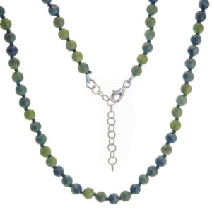 Collar nudos de 45 cms. de jade con cierre de plata Collar nudos de 45 cms. de jade con cierre de plata