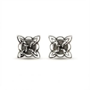 Pendientes de presión de 10 mm Nudo de Bruja Pendientes de presión de 10 mm Nudo de Bruja