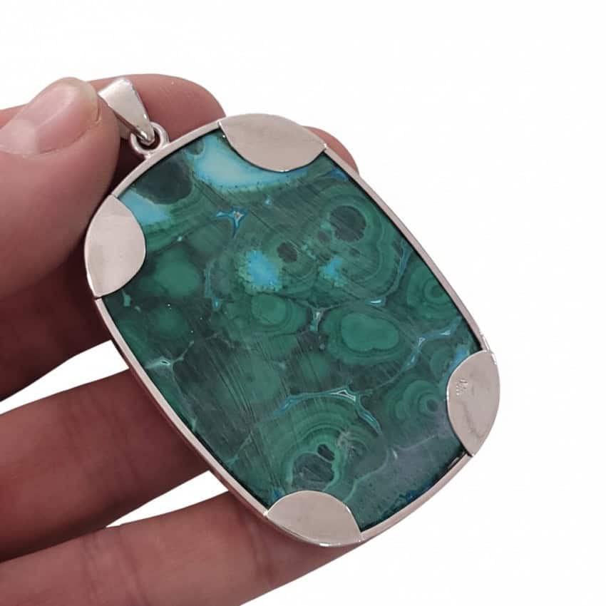 colgante malaquita y crisocola de 70 mm (6) colgante malaquita y crisocola de 70 mm (6)