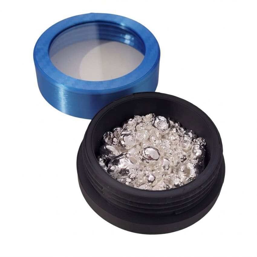 Envase de 50 gramos de granalla de plata pura 999,9 (4) Envase de 50 gramos de granalla de plata pura 999,9 (4)