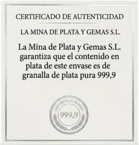 certificado de autenticidad de plata pura 999,9 certificado de autenticidad de plata pura 999,9