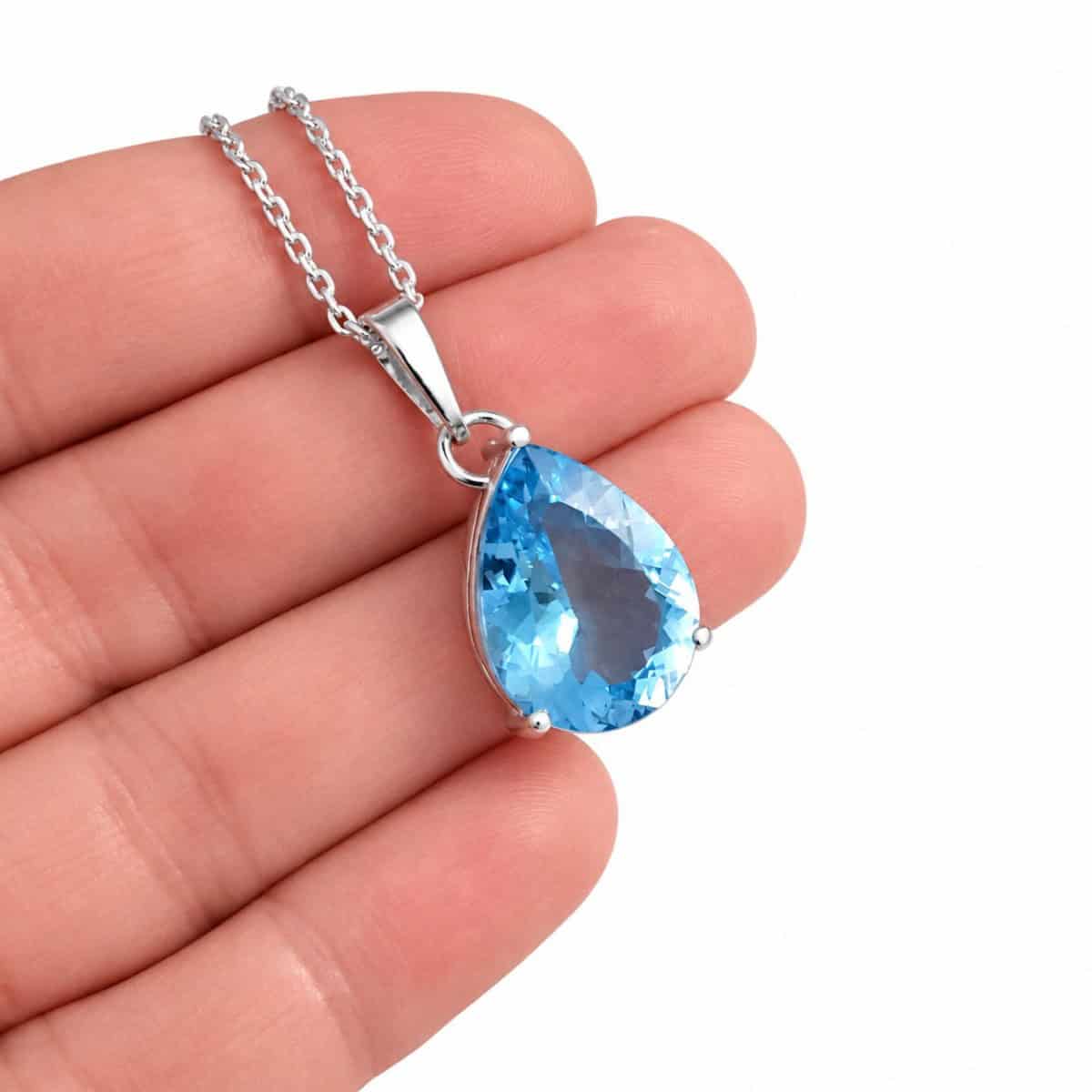 colgante lágrima de topacio azul en plata (2) colgante lágrima de topacio azul en plata (2)