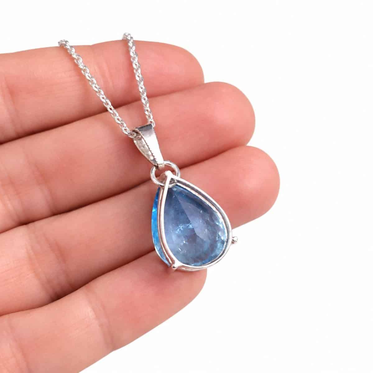 colgante lágrima de topacio azul en plata (3) colgante lágrima de topacio azul en plata (3)
