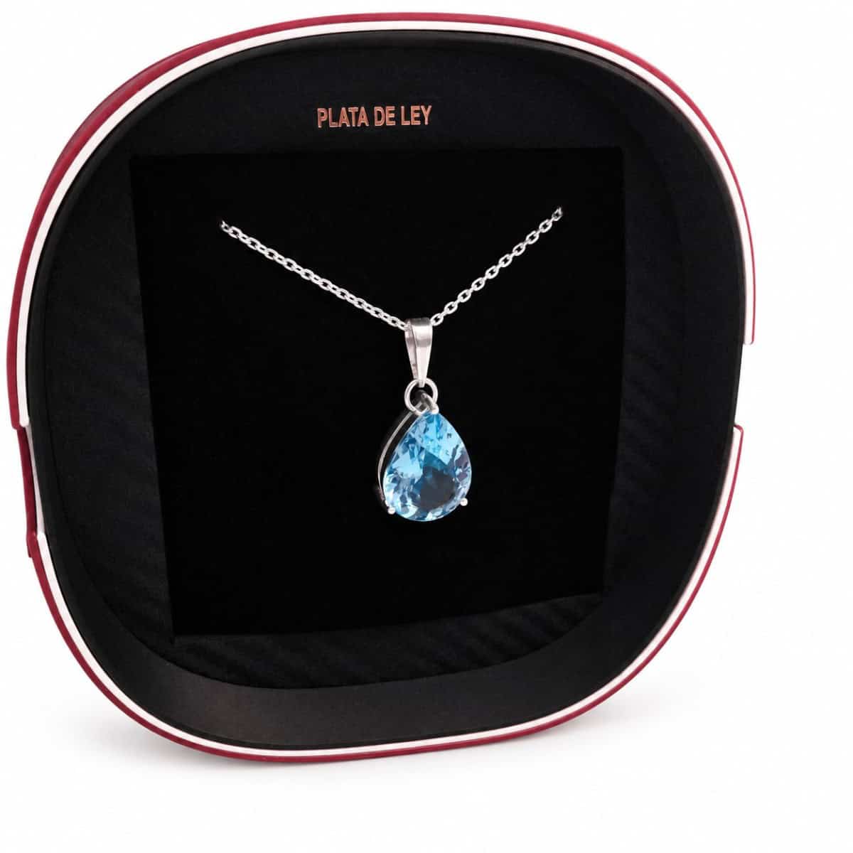 colgante lágrima de topacio azul en plata (5) colgante lágrima de topacio azul en plata (5)