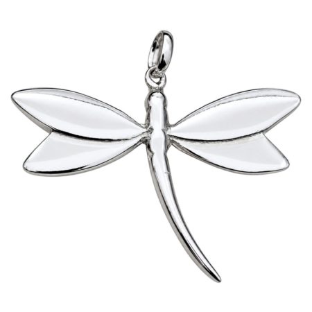 Colgante con forma de libélula en plata 925