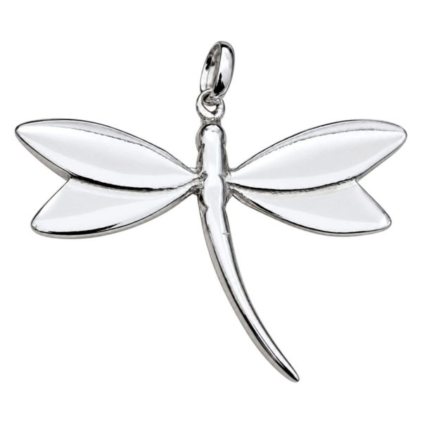 Colgante con forma de libélula en plata 925
