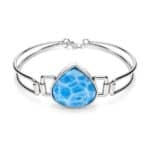 Pulsera con larimar y plata 925