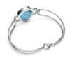 Pulsera con larimar y plata 925