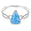 Pulsera con piedra de larimar en plata 925 Pulsera con piedra de larimar en plata 925