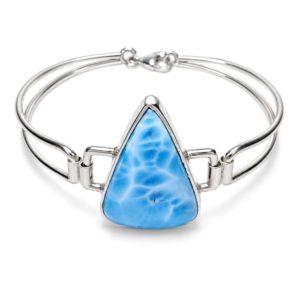 Pulsera con piedra de larimar en plata 925 Pulsera con piedra de larimar en plata 925