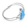 Pulsera con piedra de larimar en plata 925 Pulsera con piedra de larimar en plata 925
